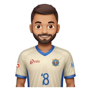 Virat kohli 18 jersey sticker