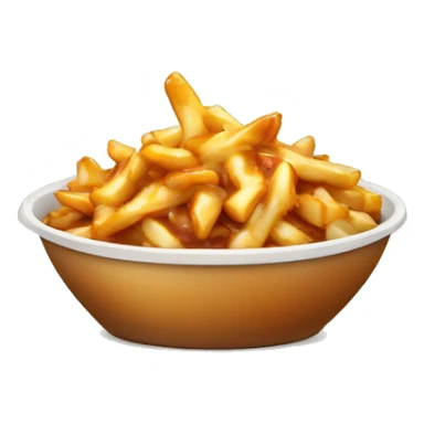 Poutine qui mange du poulet  sticker
