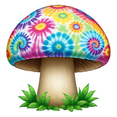 Tie dye mushroom sticker