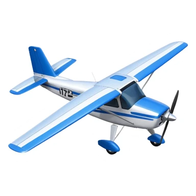 cessna 172 birds eye view sticker