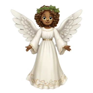 Victorian Christmas Angel sticker
