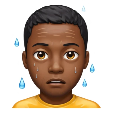 Drowning black man sticker