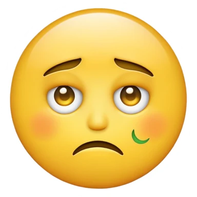 yellow circle emoji face with a frown and dollar sign eyes  sticker