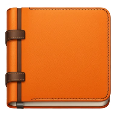 orange color diary sticker