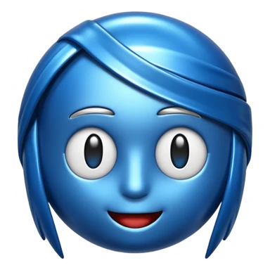 Blue sigma emoji sticker