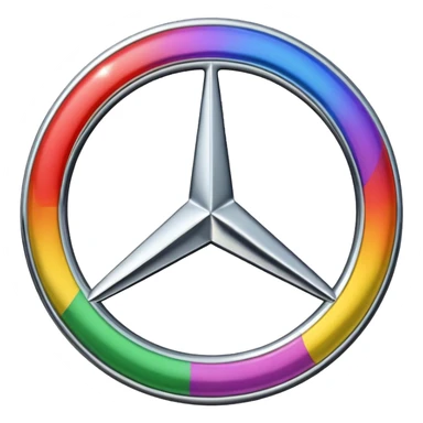 Make Mercedes logo sticker