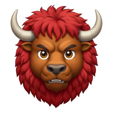 red buffalo  sticker