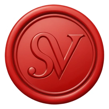 wax seal with a check mark sticker