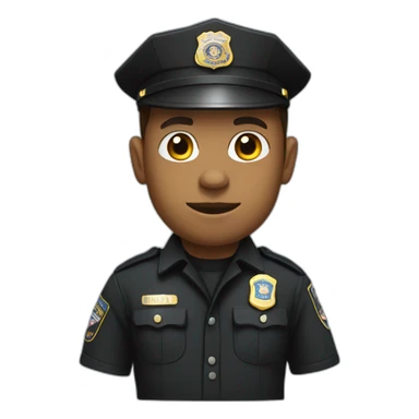 police officer with FBI clothing sticker