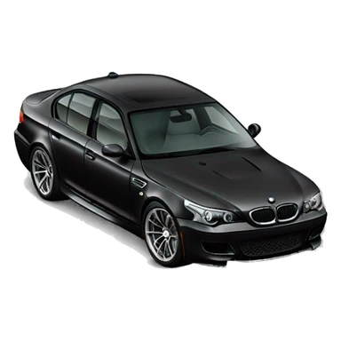 Black bmw m5 drifts in a circle sticker