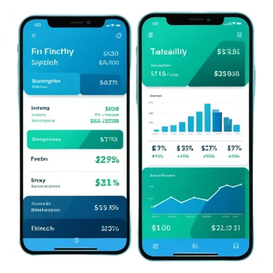 fintech application that leverages AI to predict user spending behavior, provide actionable insights to control expenses, and encourage diverting unnecessary expenses into investments. sticker