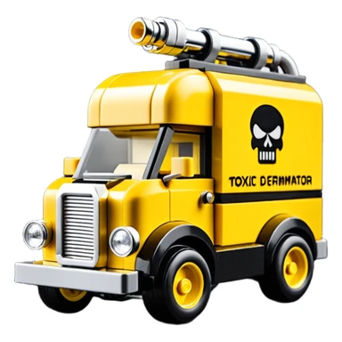 Heroic Lego SuperBug Ron’s toxic-oozing exterminator thorax superminator antique tall moving van hot rod(motto: We come You pay) sticker