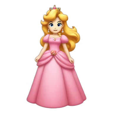 Mario wearing the dress of princes peach sticker