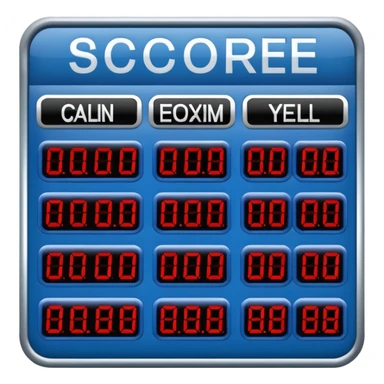 american football score board blue (#00A3E0) and red (#F9423A) sticker