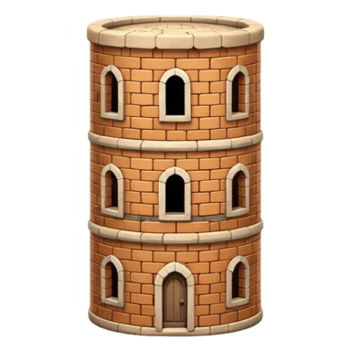burana tower cylindrical sticker