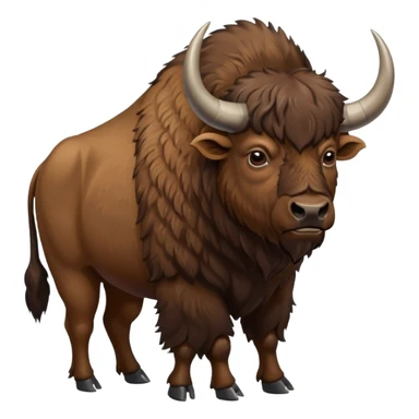 bisonte americano en zoológico sticker