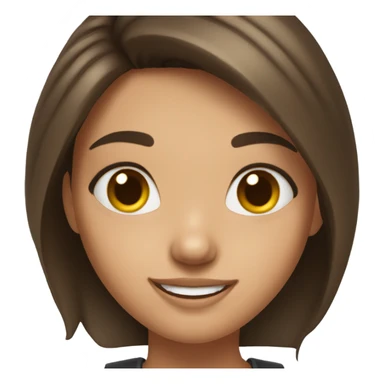 Pretty brunete girl sticker