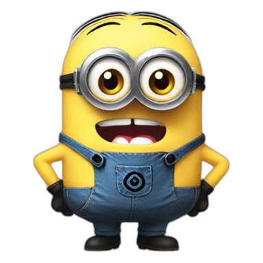 minion and kirby fused sticker