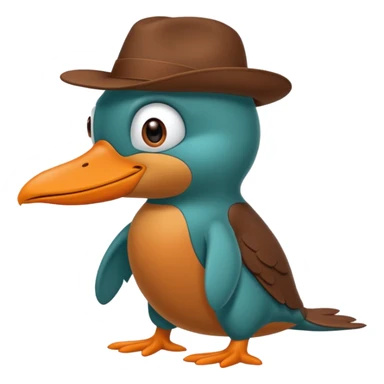 Perry the platypus sticker