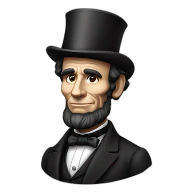 abraham lincoln + sympson sticker