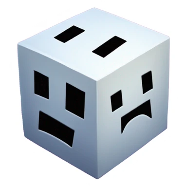 Geometry dash cube screaming sticker