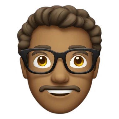 Geek glasses sticker