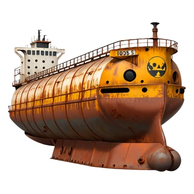 oil tanker side view sticker