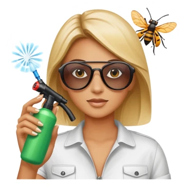 inscticiding woman sticker