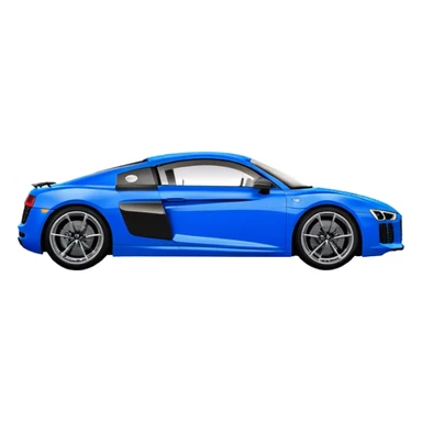 Audi R8 - Audi (Model Year: 2022)(Iconic Blue and Black) sticker