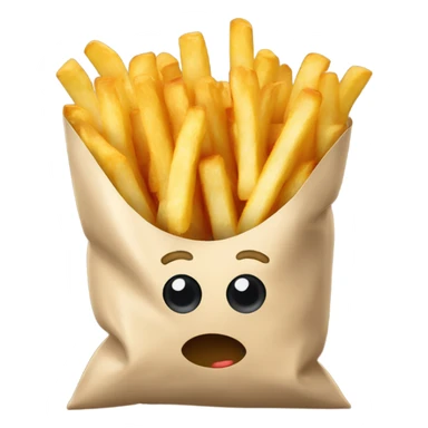 Fries in the bag sticker
