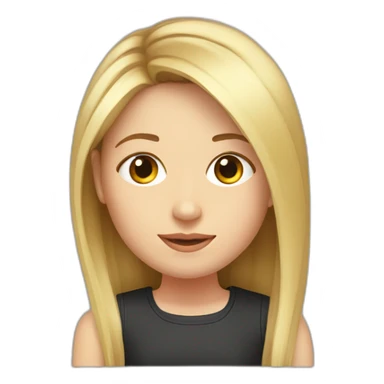 Elon Musk as a girl sticker