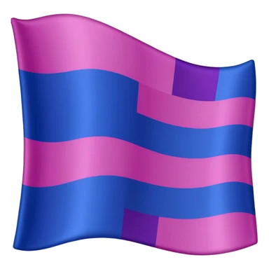 Bisexual flag pink purple then blue sticker