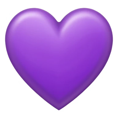 purple heart conour drwan by pencil on sheet of paper sticker