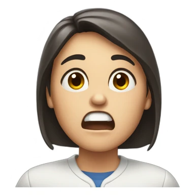 Angry Paula yelling at tablets sticker