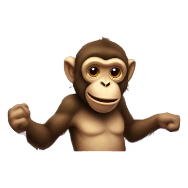 monkey playing slotmachine sticker