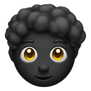 Black paint glob sticker