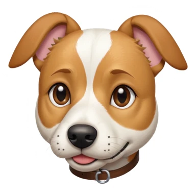 a full body facing front on of a buff white beagle cross jack russell terrier looking dog the size of a kelpie with light brown long ears resting on its face and a light brown patch above one eye and a large snout. the rest of the dog is completely white.  sticker