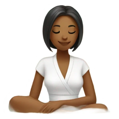 Girl relaxing in spa sticker