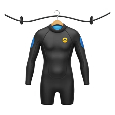 wetsuit hang on a hanger sticker