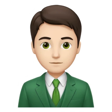 Lawyer with a green suit on sticker