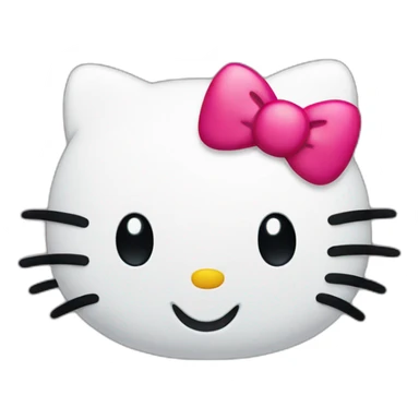 Hello kitty smiling sticker