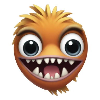 A quirky looking bird with huge teeth and being very very very skinny sticker