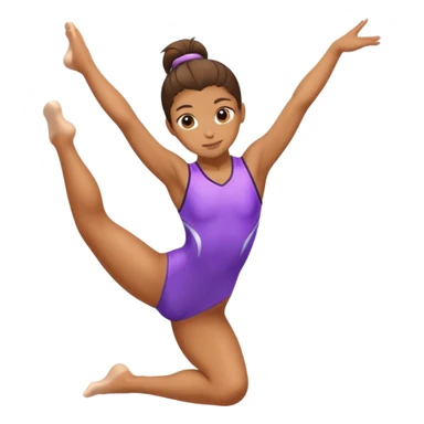 Gymnast girl sticker