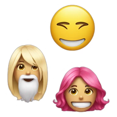 a tiktoker next to two emojis sticker