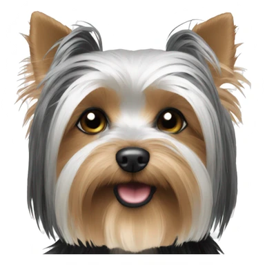 B&w yorkie sticker
