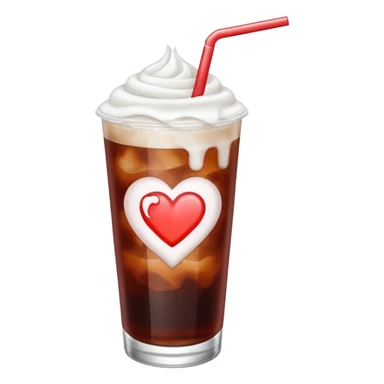 valentines themed iced americao sticker