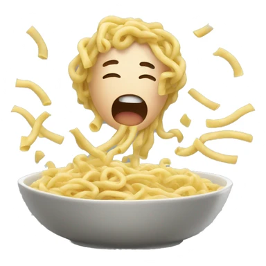 noodles blowing in the win sticker