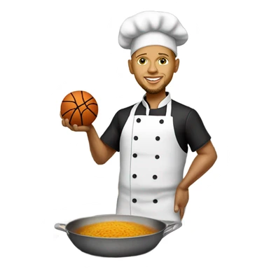 Chef-style Chef-costume Stephen Curry – Chef Curry cooking a basketball sticker