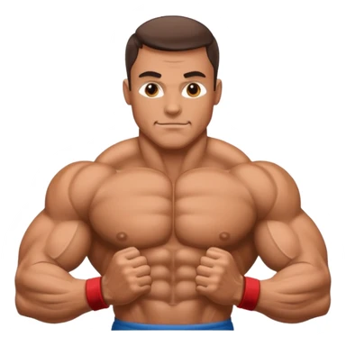bodybuilder posing sticker