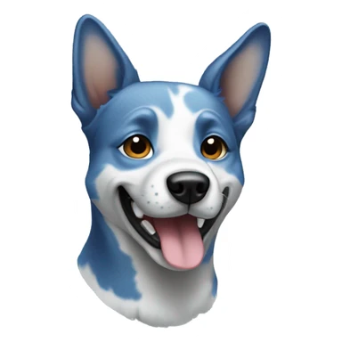 Big blue healer dog sticker